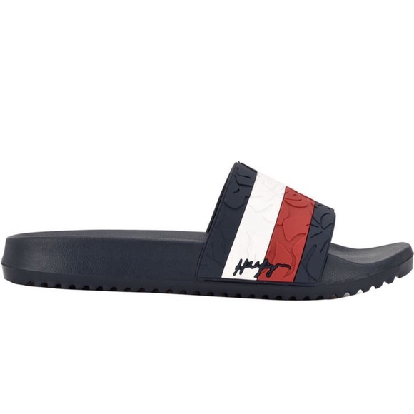 🆕 | Tommy Hilfiger | Men’s Ramey Tonal Leaf Slide | Size 13 - Picture 3 of 6